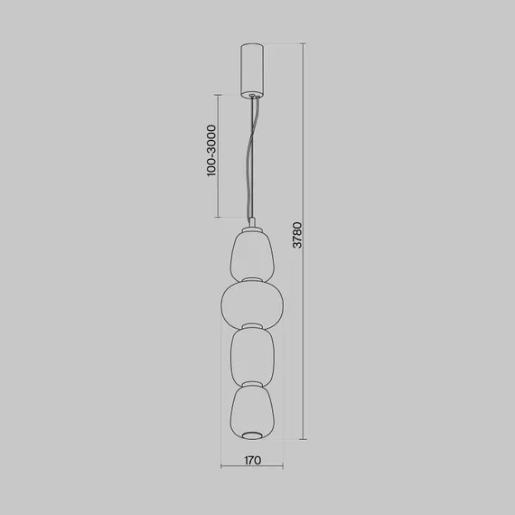 Подвесной светильник Паттерн / Pattern 3000К 32Вт Maytoni mod267pl-l32g3k