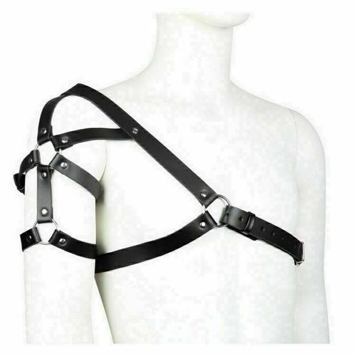 Мужская сбруя (портупея) черная Romeo Rossi