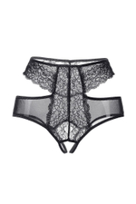 Высокие эротические трусики с ажурными вырезами Charlotte (Размер: 50-52) (Цвет: белый)