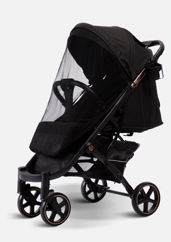 Peppy Коляска прогулочная Polo 2.0 (rose black) хром рама, сумка