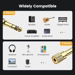Переходник Audio 3.5mm - Audio 6.35mm UGREEN 20503