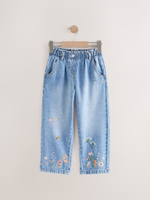 Джинсы с вышивкой для девочки Next E12-749, Синий