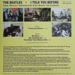 The Beatles / I Told You Before (LP)