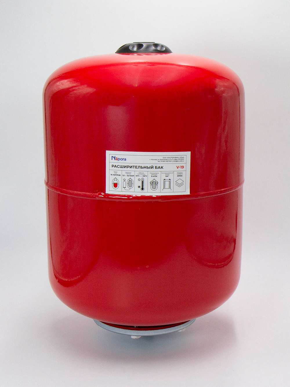 Расширительный бак вертикальный Napora 19 л (V-19 RED)