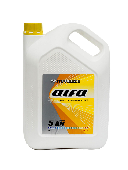 АНТИФРИЗ "ALFA" ЖЕЛТЫЙ 5КГ