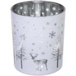 Подсвечник «Лесной олень» 8,5*10 см, Белый