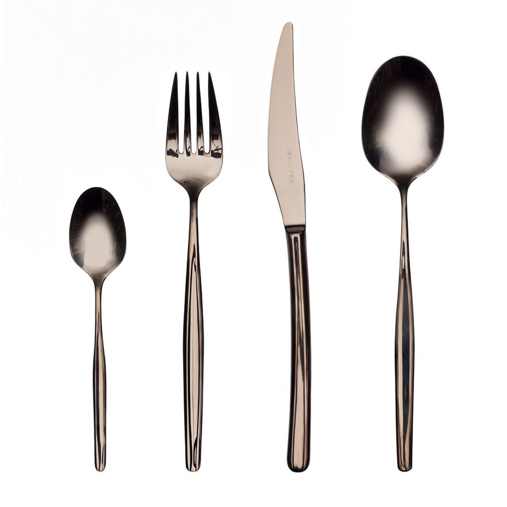 Набор BALI black 62-63 столовые приборы Belo Inox Черный