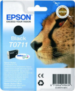 Epson Cheetah T0711 Подлинный Черный 1 шт C13T07114011