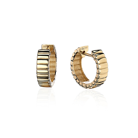 Серьги конго из жёлтого золота 585 пробы JA-S-С0314073