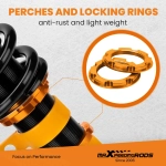 Coilover Kits подходит для автомобиля BMW 5 (F10) Sedan(01/2009-10/2016) Adj. Height Shock Absorbers lowering kit