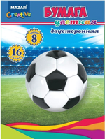 Бумага цв. 205*270мм, 16л. 8цв. двустор. (Mazari)