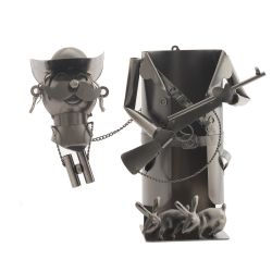 GAEM Подставка для бутылки "Охотник", L14 W12 H20,5 см