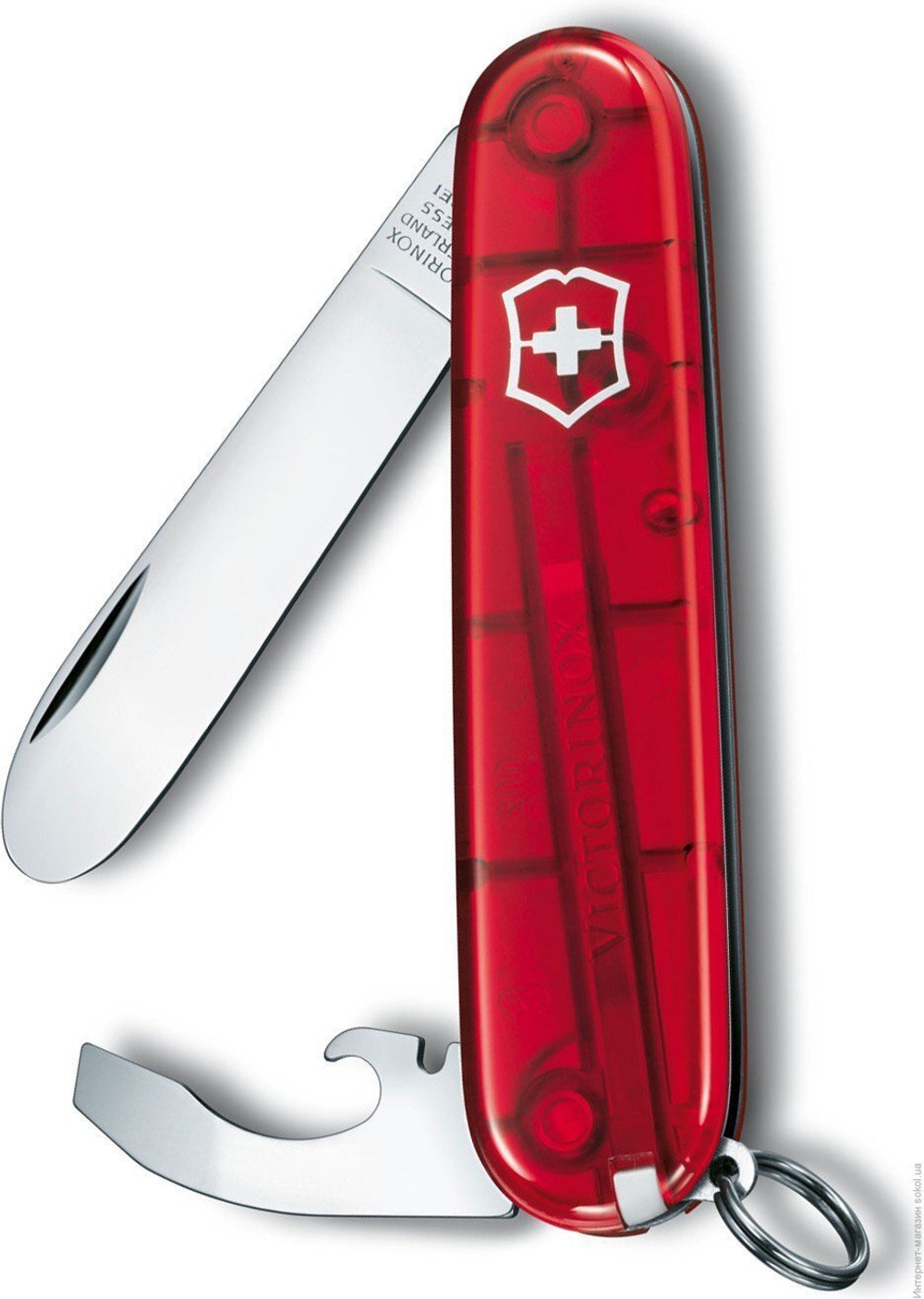 Нож My First Victorinox красный прозрачный, 0.2363.T
