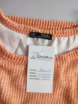 Футболка Zara c топом вязаная 44 размер