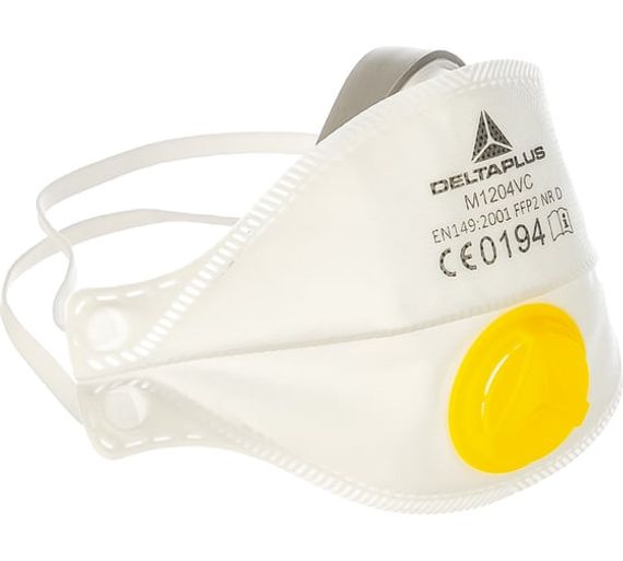 Респираторная четырёхпанельная маска Delta Plus FFP2 10 шт. M1204VC