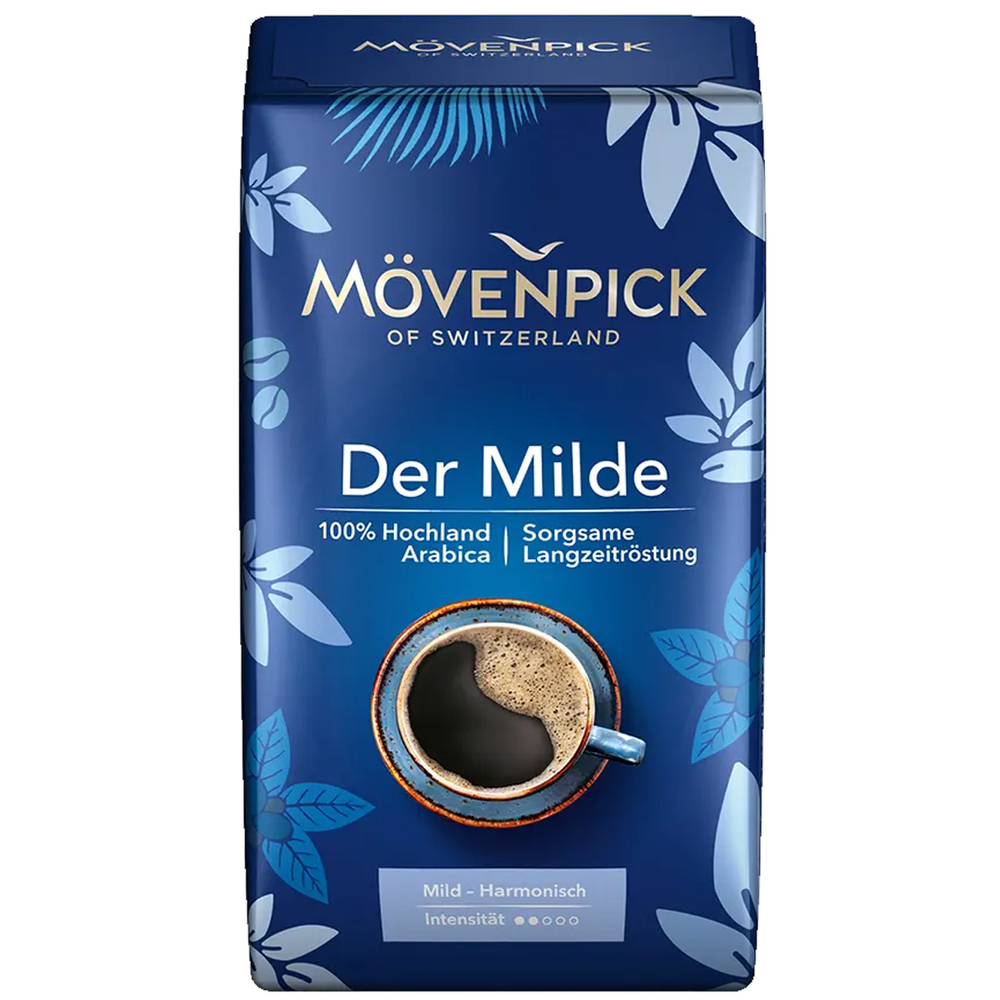 Кофе молотый 500 г Movenpick DER MILDE, Мовенпик мягкий 100% арабика