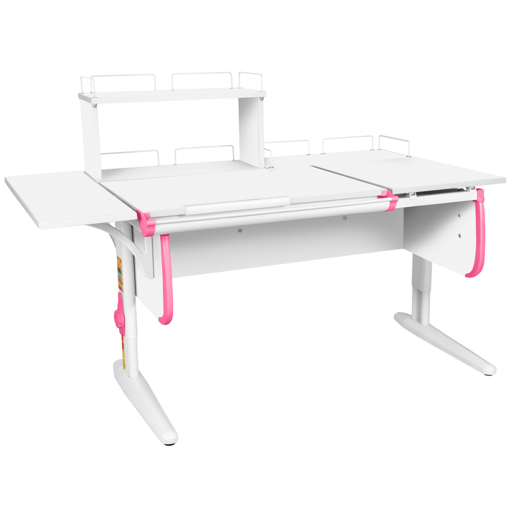 Растущая парта с задними и боковой полками Дэми СУТ 25-02-Б1Д1 (1500×880 мм)