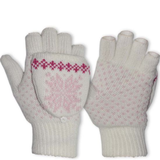 Перчатки-варежки W Igloos (белый/узор)