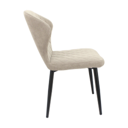 Стул "Монро" (арт. 338), велюр Бренди В03 бежевый, ножки черные