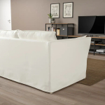 Диван 2-местный - IKEA BACKSÄLEN/BACKSALEN, 85х165 см, белый, ИКЕА