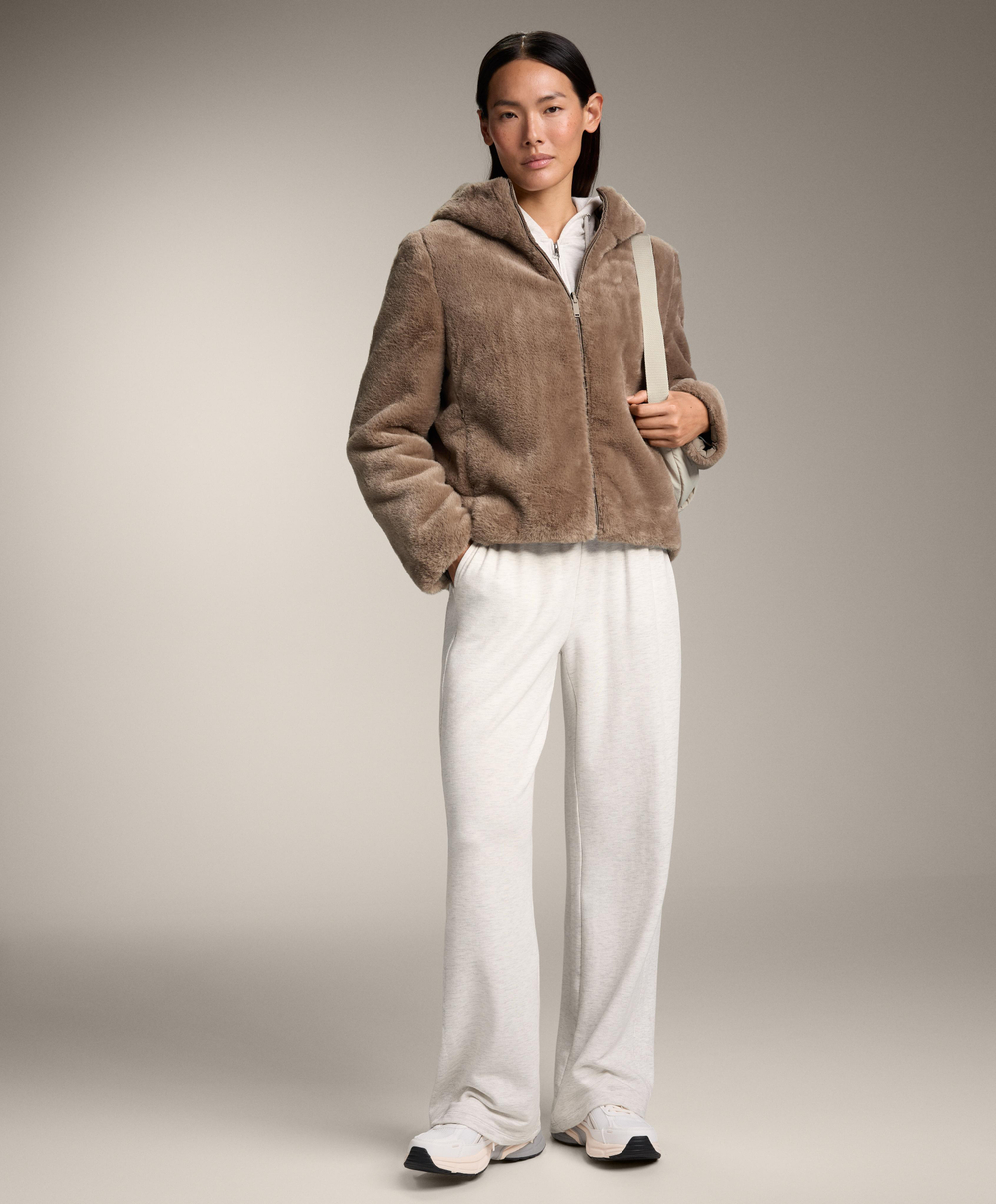 Oysho Двусторонняя утепленная куртка FELLEX® AEROGEL из искусственного меха, норка