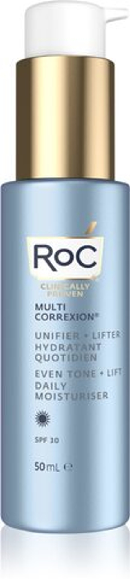RoC Multi Correxion Even Tone + Lift - укрепляющий дневной крем выравнивает тон кожи /  SPF 30 50  ml  / GTIN 1210000800619