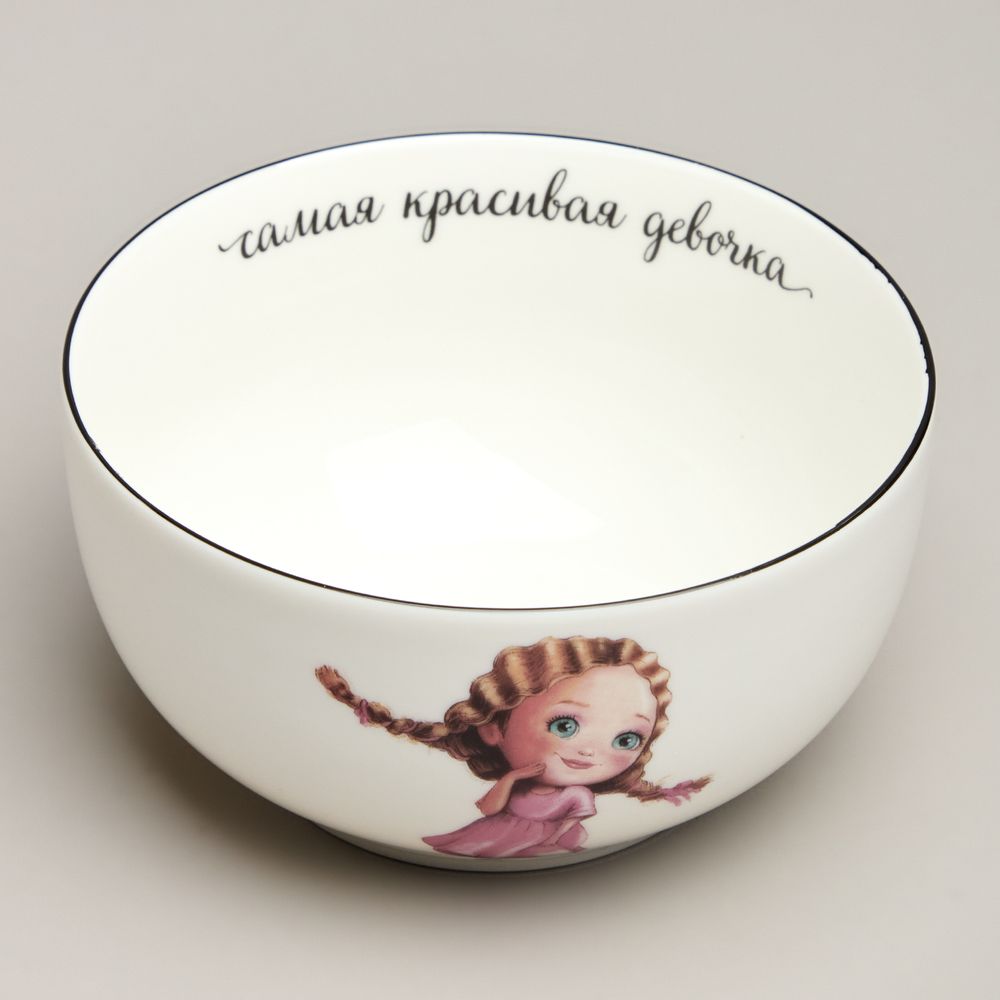 НАБОР ПОСУДЫ LEFARD КРАСИВАЯ ДЕВОЧКА, 3 ПР.: САЛАТНИК 470МЛ, ТАРЕЛКА 20СМ, КРУЖКА 220МЛ