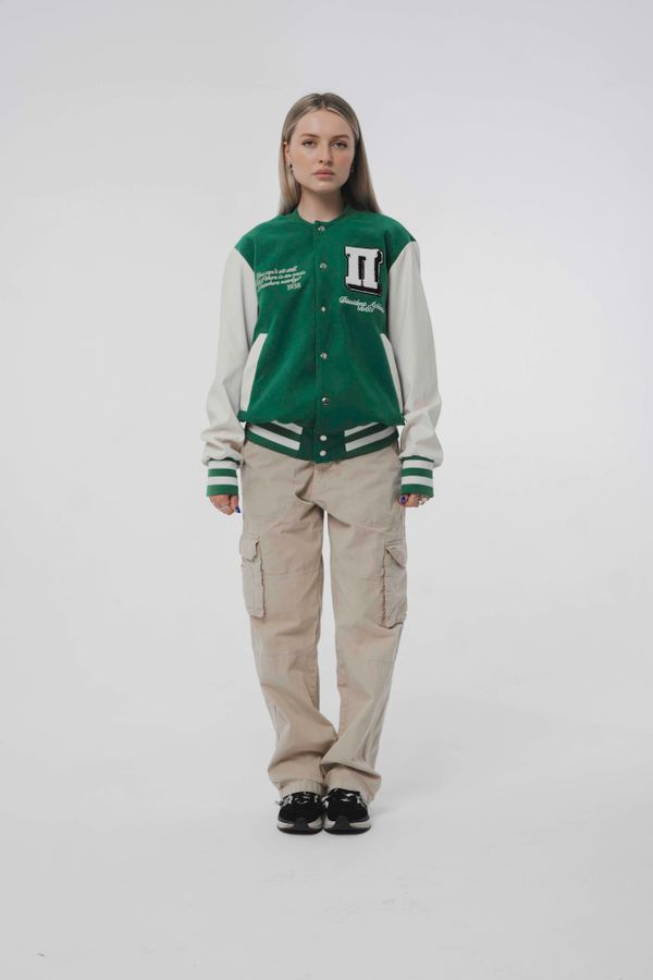 Бомбер Колледж "Saint Exupery" Зеленый - фото 4