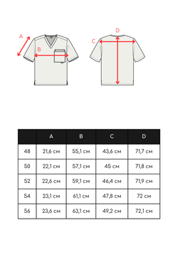 Топ медицинский мужской Гекай, шалфей