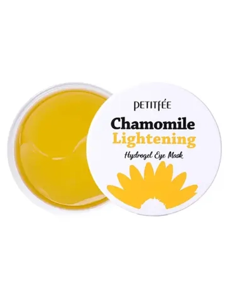 PETITFEE - ПАТЧИ ГИДРОГЕЛЕВЫЕ ДЛЯ ГЛАЗ ОСВЕТЛЯЮЩИЕ С ЭКСТРАКТОМ РОМАШКИ CHAMOMILE LIGHTENING HYDROGEL EYE PATCH, 60 ШТ.