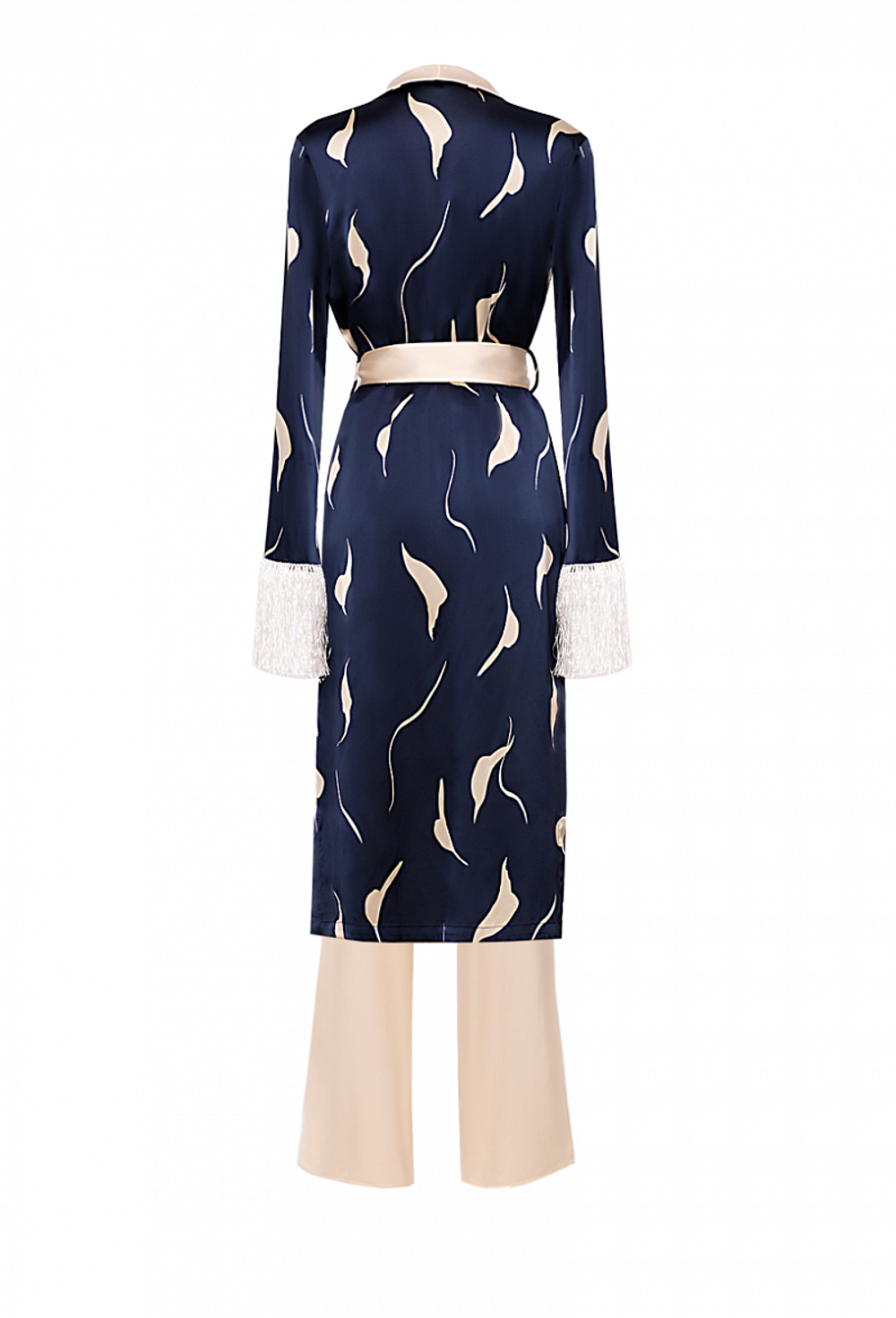 Халат с брюками синий с белым 05-01-21SS