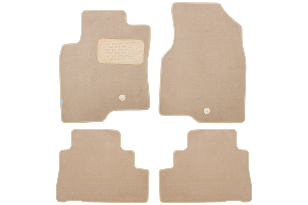 Коврики в салон для OPEL Antara АКПП 2010-2017, внедорожник , 4 шт. (текстиль, бежевые) KLEVER04372822112KH