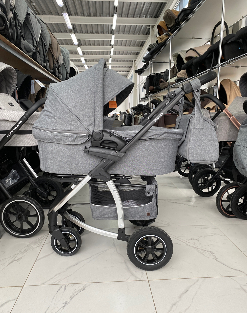 Коляска 2 В 1 Vista  AIR CRL-6506 Shark Gray