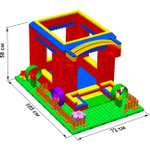 Конструктор Leco Домики GigaBloks 5"