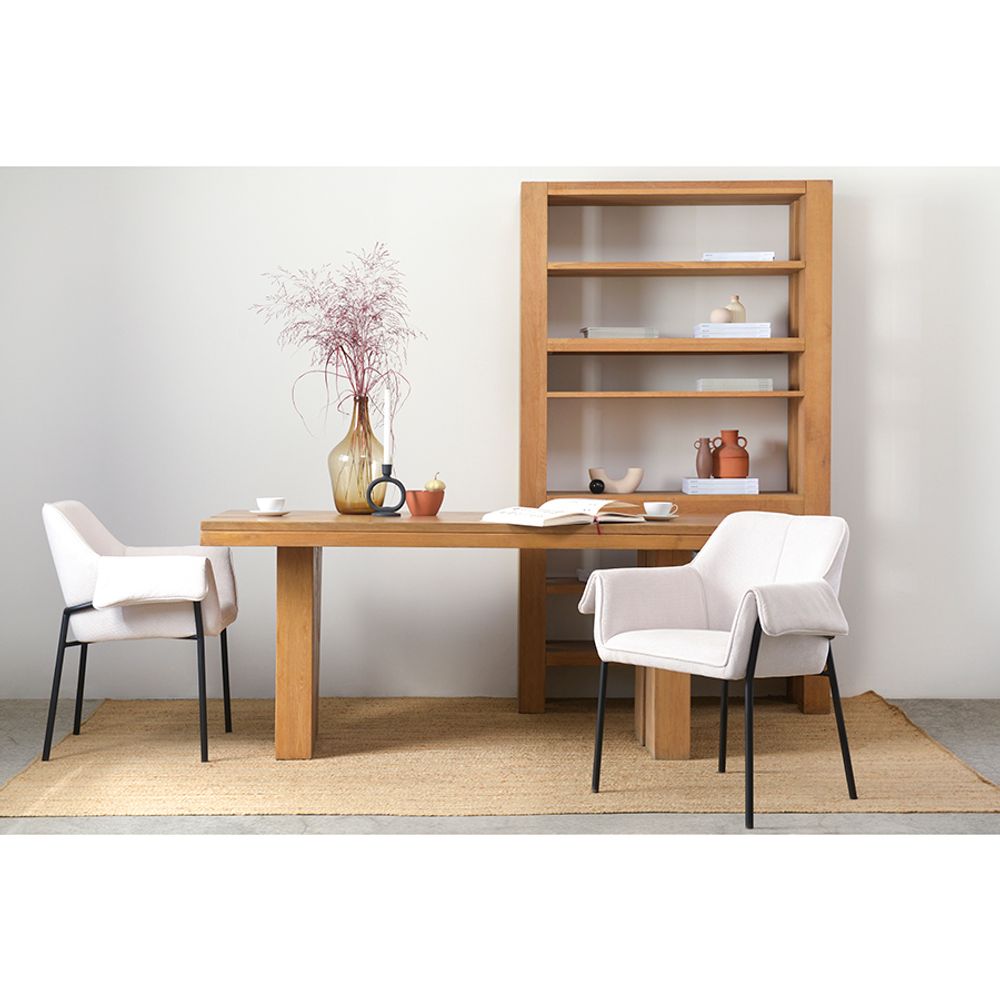 Стул Aline, шенилл, молочный