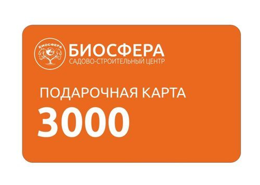 Подарочная карта 3000 рублей