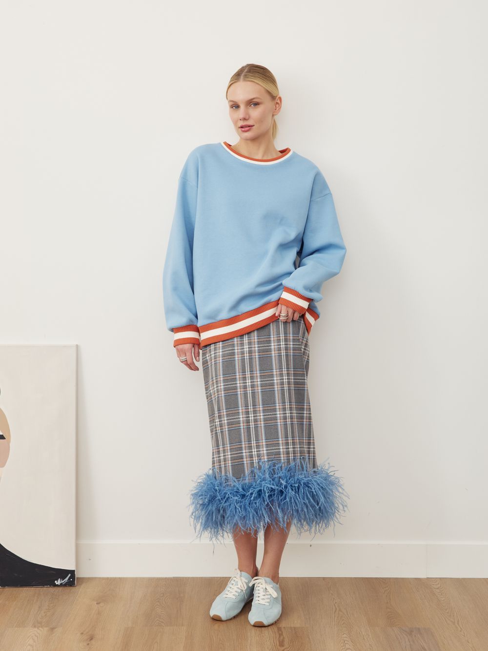 СВИТШОТ ГОЛУБОЙ