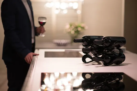 Подставка для бутылок Cuvee черная