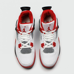 кроссовки Air Jordan 4 Retro White / Red Wmns