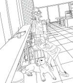 Lovely Dogs. Coloring book