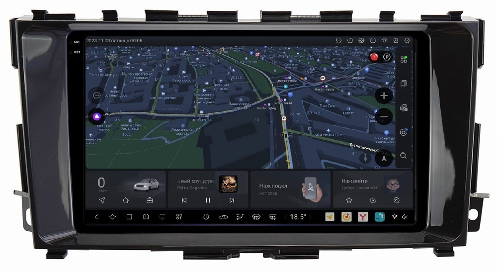 Магнитола для Nissan Teana 2014-2016 (L33) (поддержка кругового обзора) - Carmedia OL-9665 QLed+2K, Android 13, UIS7870 (DUDU7), CarPlay, SIM-слот