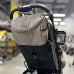 Коляска прогулочная Babalo 2022 Коричневый текстиль на чёрной раме с сумкой