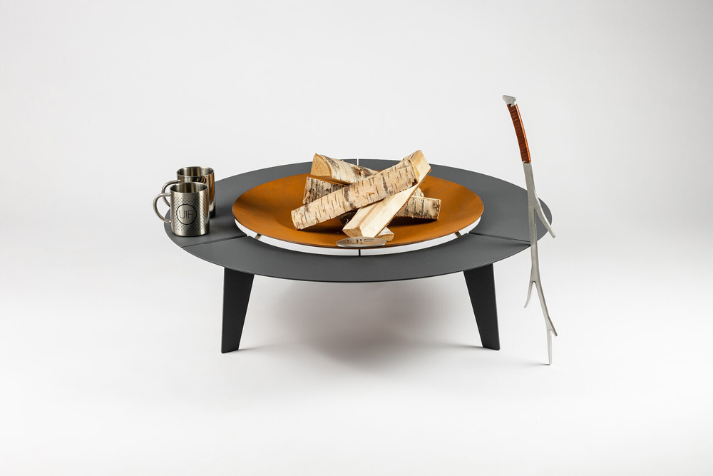 Чаша для костра Up!Flame STEEL CUP 850 UNIQ grey
