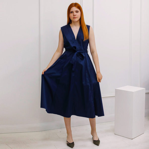 Платье, цвет синий, Италия