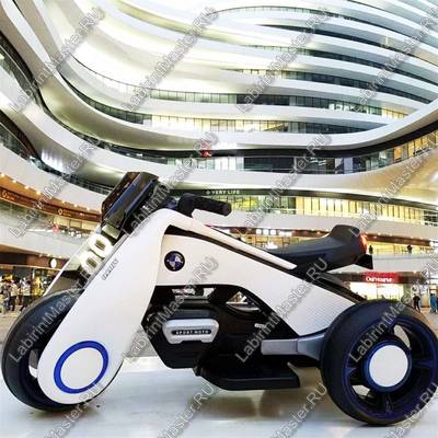 Детский электромотоцикл "Cool Moto" BDQ6188 белый