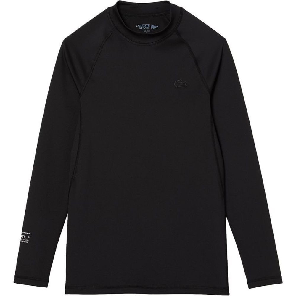 Мужская теннисная футболка теннисная Lacoste Sport Thermal T-Shirt - черный