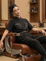 Рубашка для парикмахера Виктория с накладными карманами