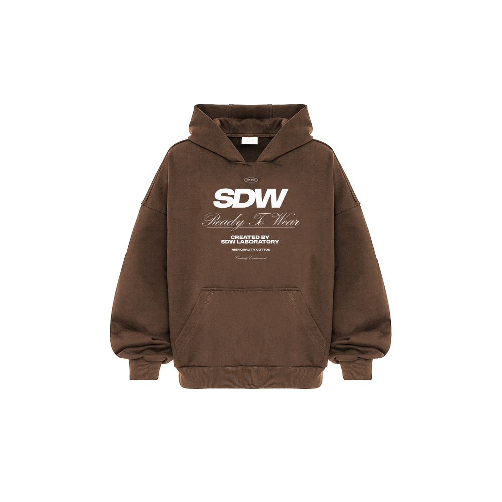 HOODIE "SDW" Brown
