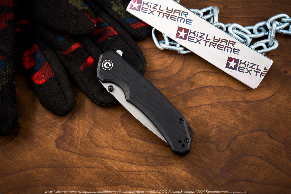 Нож Civivi Brazen C2023C, сталь D2 BlackWash, Black G10