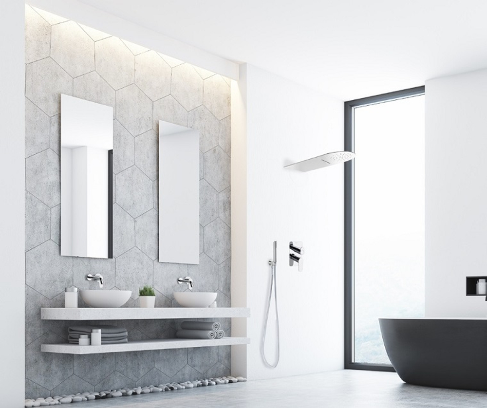 Встраиваемый смеситель для душа на 2 выхода с ручным душем ALEXIA SK3615021